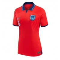 Camiseta Inglaterra Harry Maguire #6 Segunda Equipación Replica Mundial 2022 para mujer mangas cortas